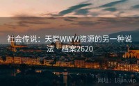 社会传说：天堂WWW资源的另一种说法 · 档案2620