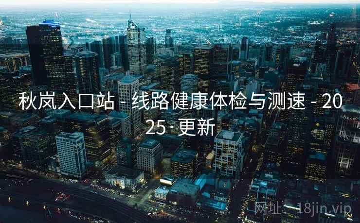 秋岚入口站 - 线路健康体检与测速 - 2025·更新